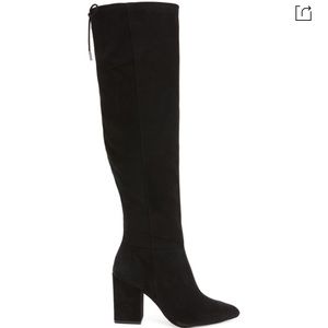 Vince Camuto Sarelia Over the Knee Boots. Black Suede